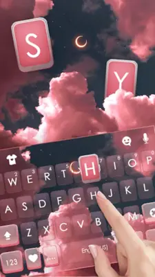 Pink Aesthetic Sky Theme android App screenshot 3