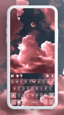 Pink Aesthetic Sky Theme android App screenshot 4